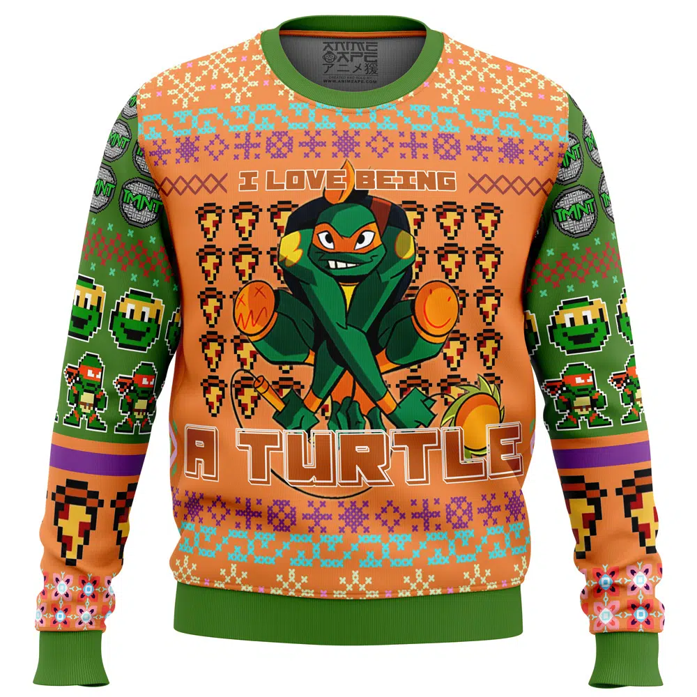 micheangelo Sweater front - TMNT Merch