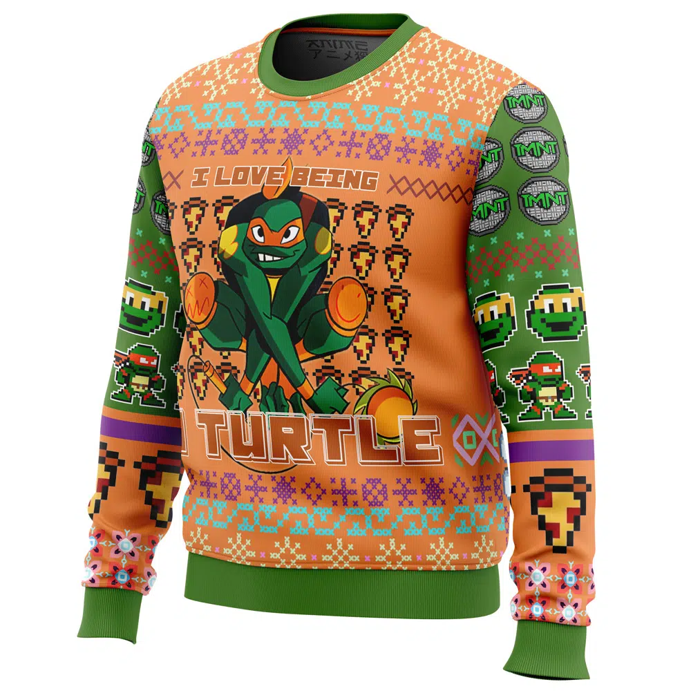 michelangelo Sweater side front - TMNT Merch
